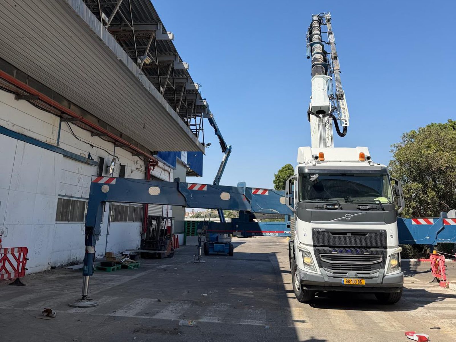 עבודות גג וקונסטרוקציה במפעל קימברלי קלארק האגיס בעפולה